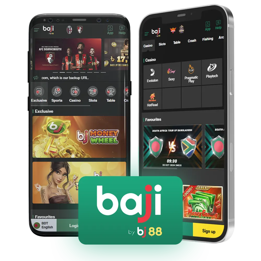 Baji Live mobile app for Android and iOS