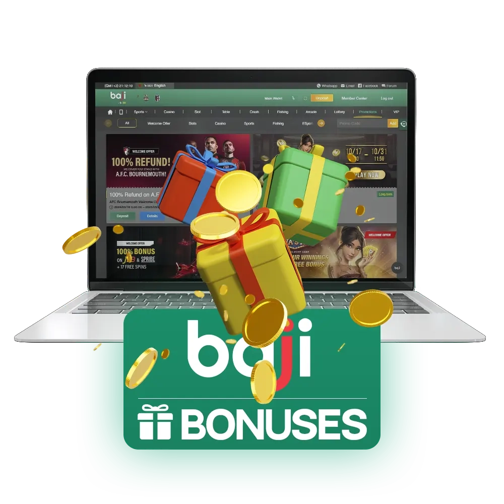 Promotions and bonuses for new and current players at Baji Live.