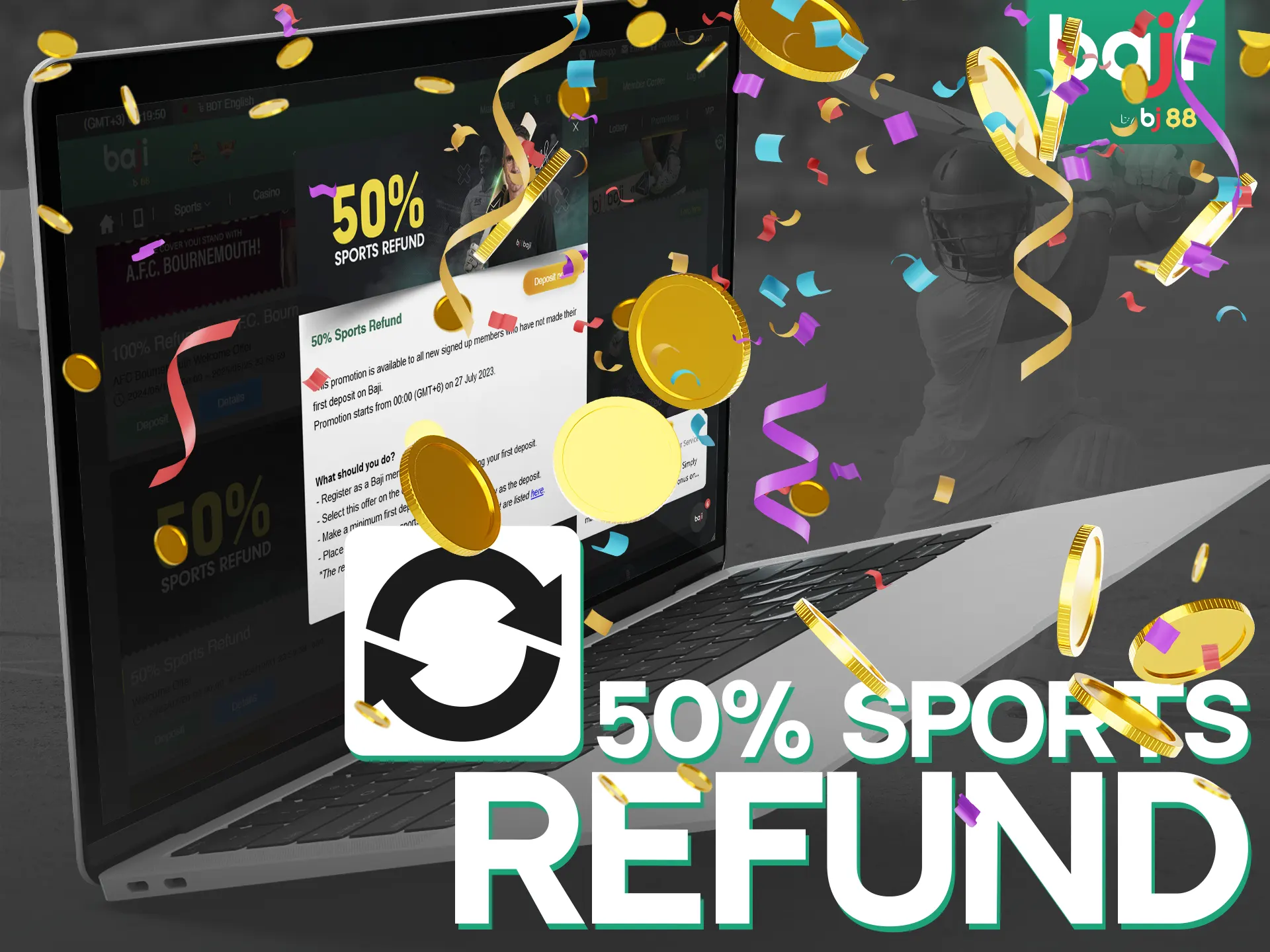 This bonus allows players at Baji Live to hedge their betting on sports.