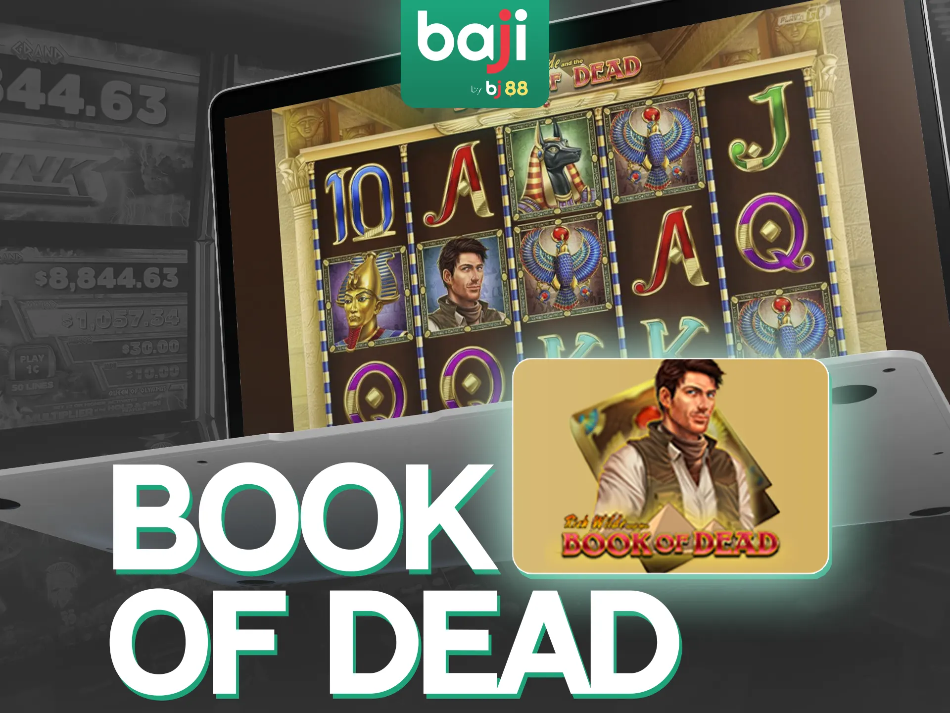 Play exciting video slot Book of Dead at Baji Live.