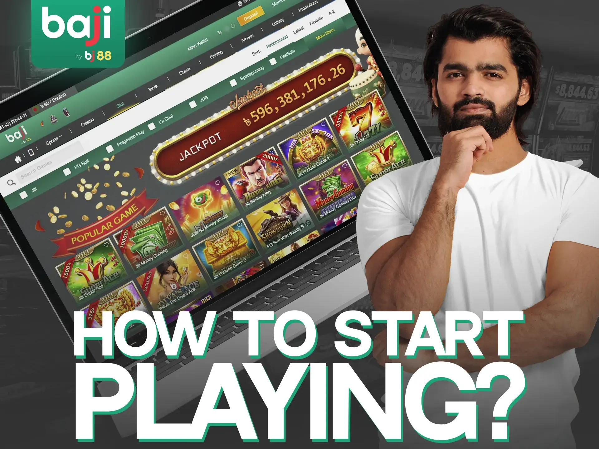 Start playing on the Baji Live site is simple and quick.