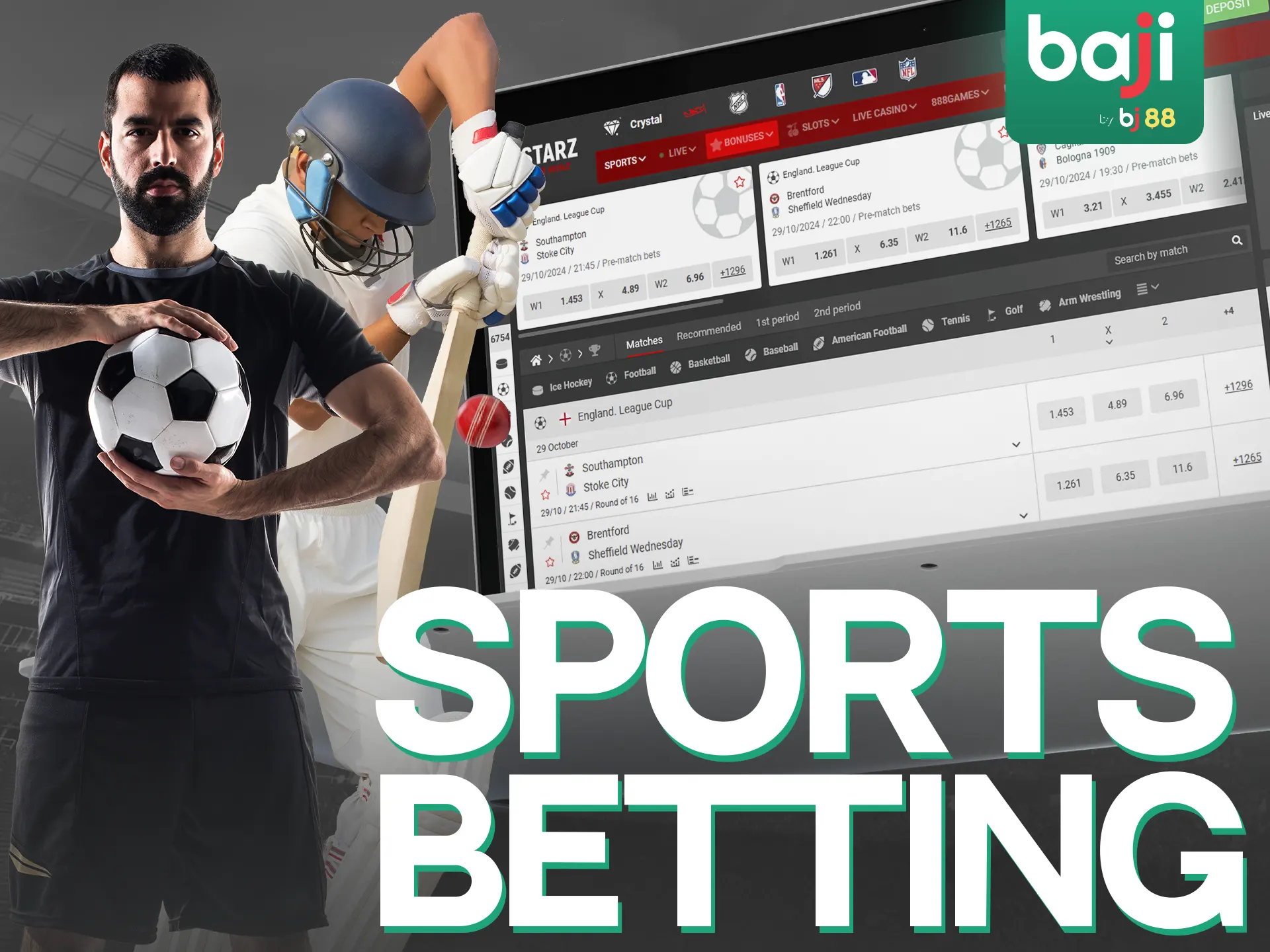 Baji Live Sports Betting section