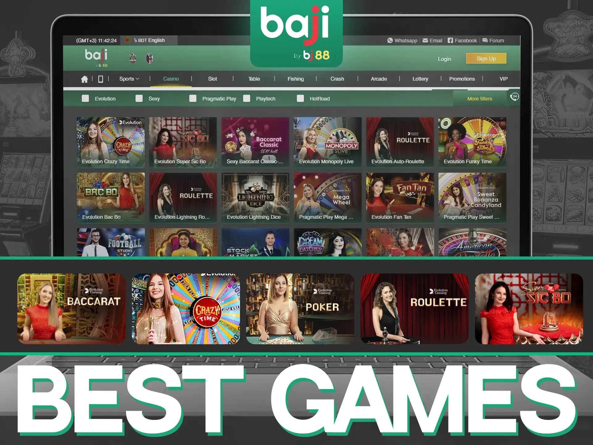 Baji Live best casino games