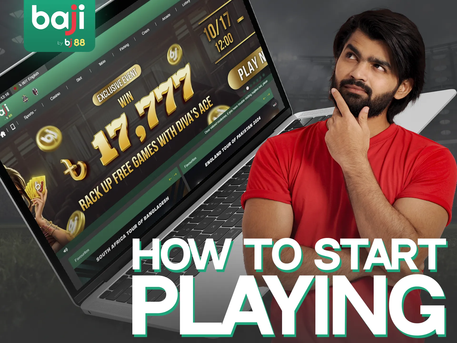 How to start playing at Baji Live website.