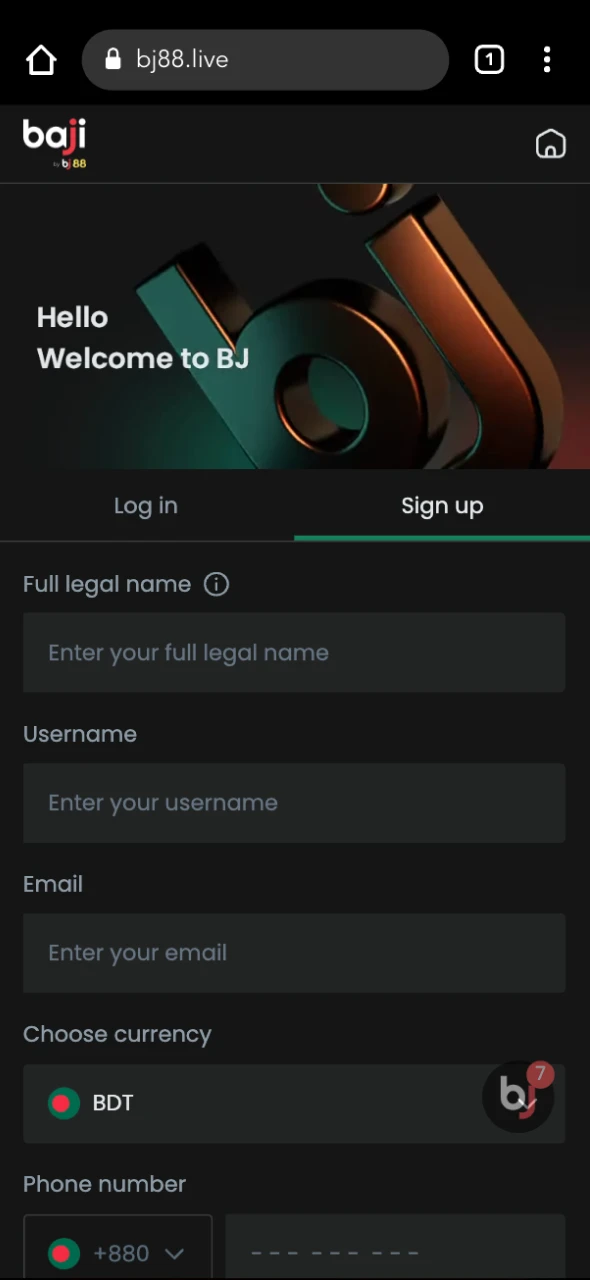 Register at Baji Live online casino to get access to all the features.