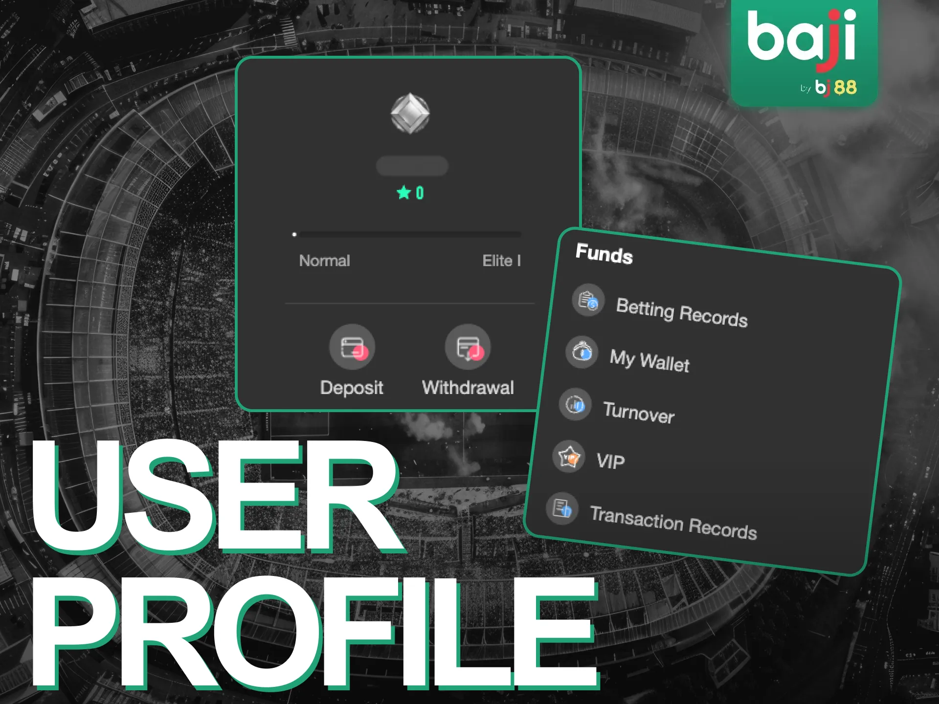 Users can change their profile settings in the Baji Live online casino app.