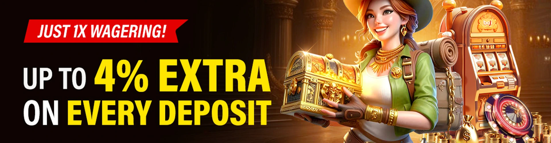 Grab some good luck and a Baji VIP bonus.