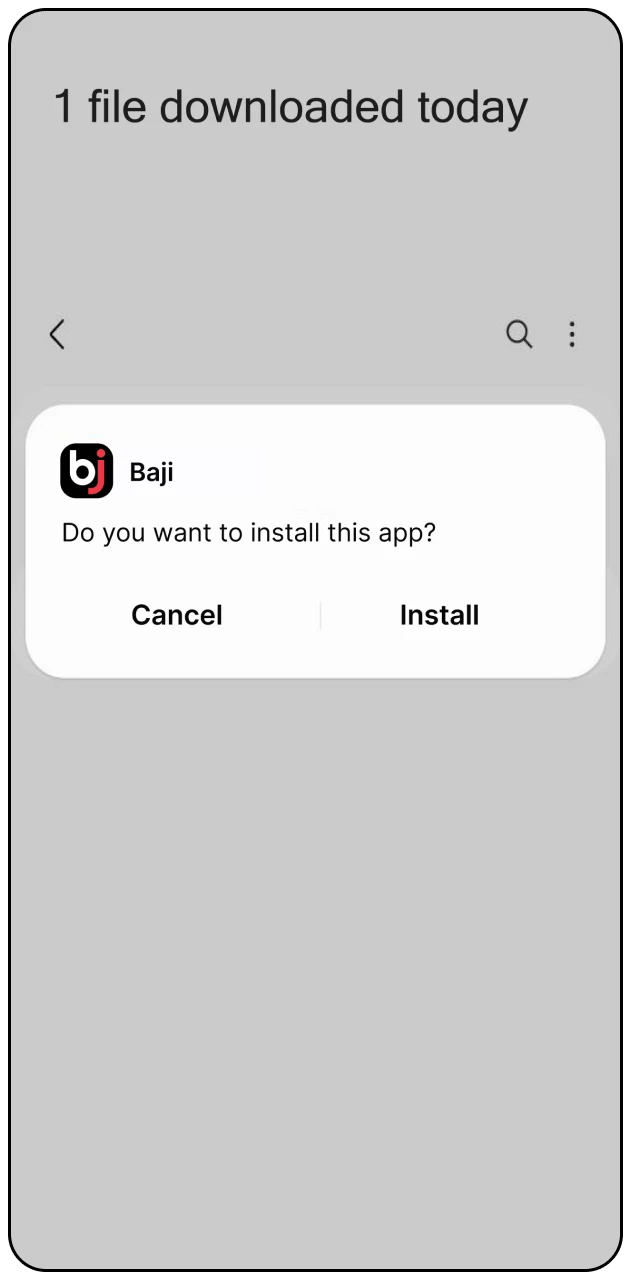 Start the Baji Live android download by saving the official APK file.