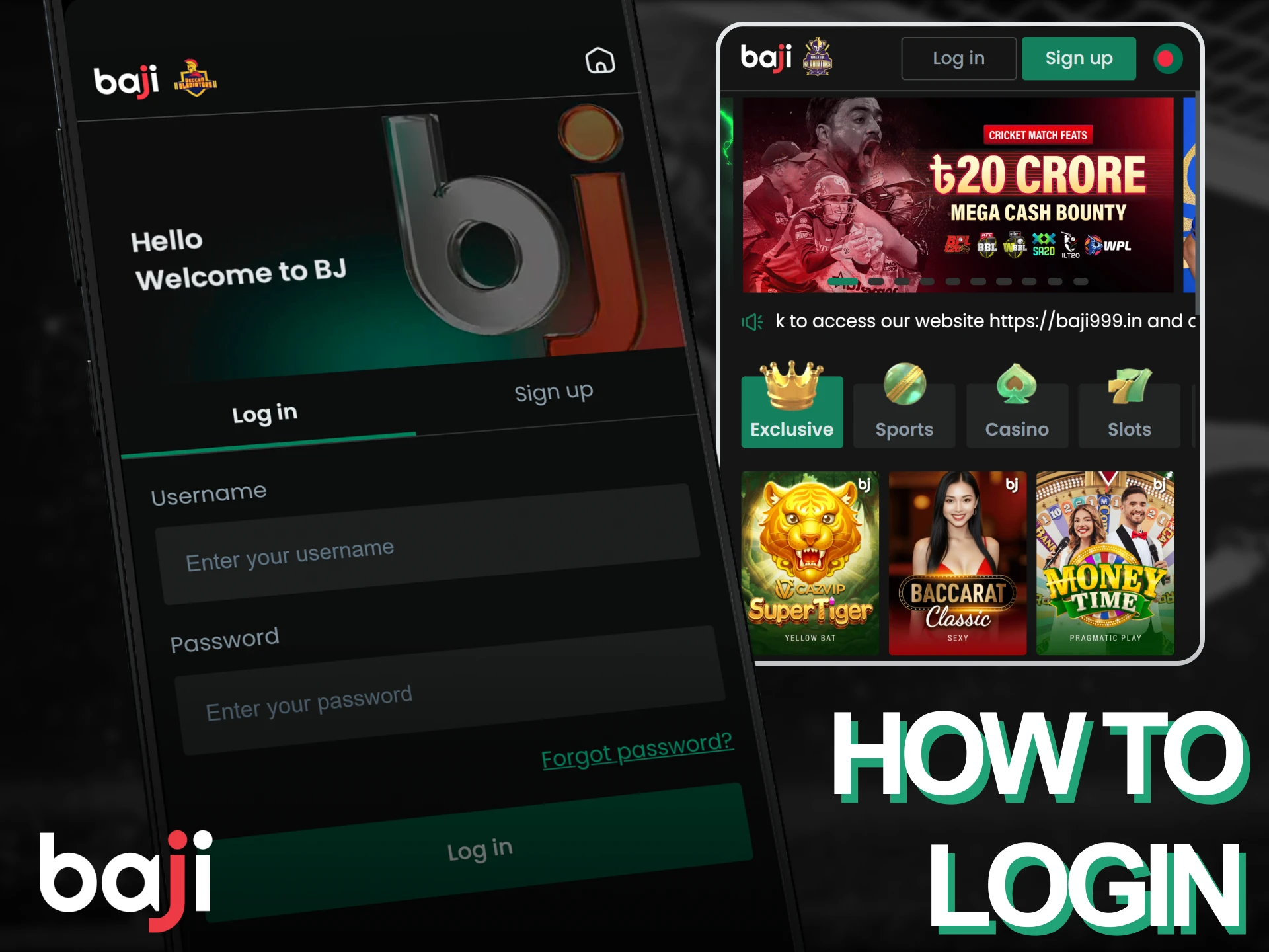 Follow the simple steps to login via the Baji Live app and access your account instantly.