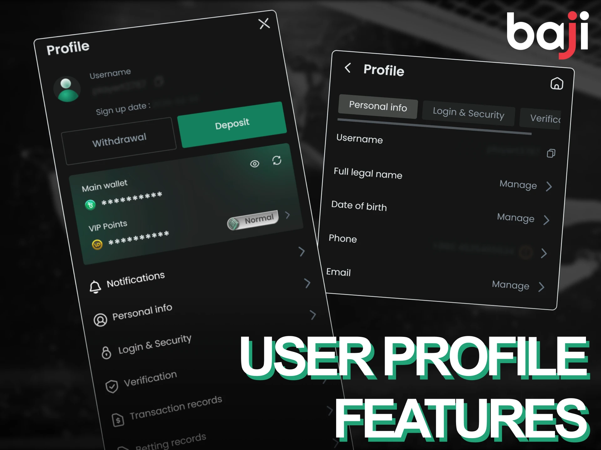 Manage your personal details, verify your identity, and track your betting history through the Baji Live user profile.