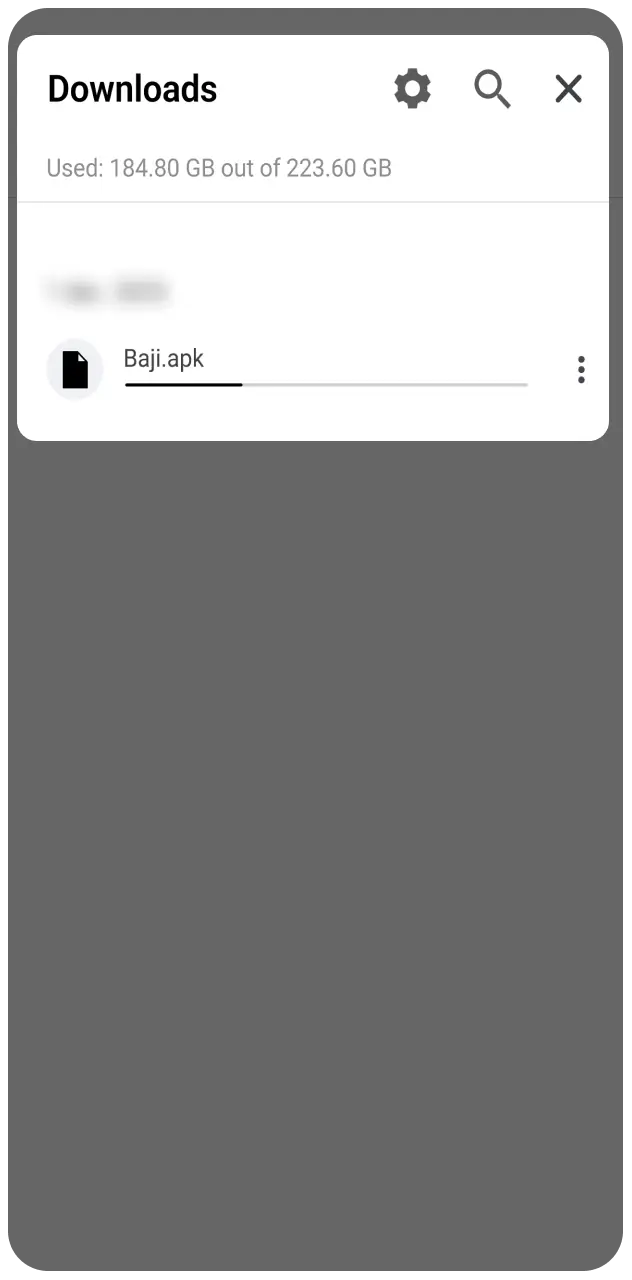 Allow the download to complete before attempting to open the setup file on your phone.