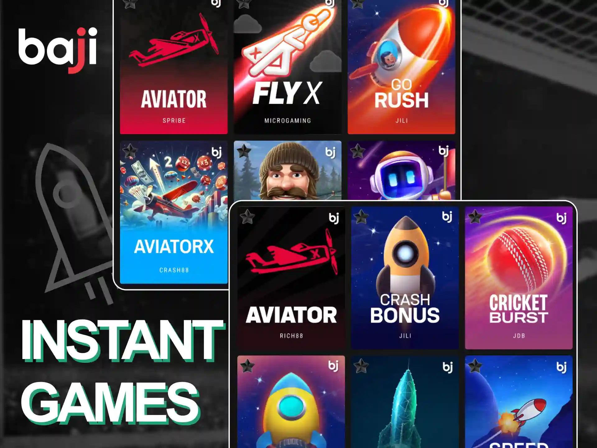 Try Baji Live Instant Games for fast-paced action and instant win opportunities.