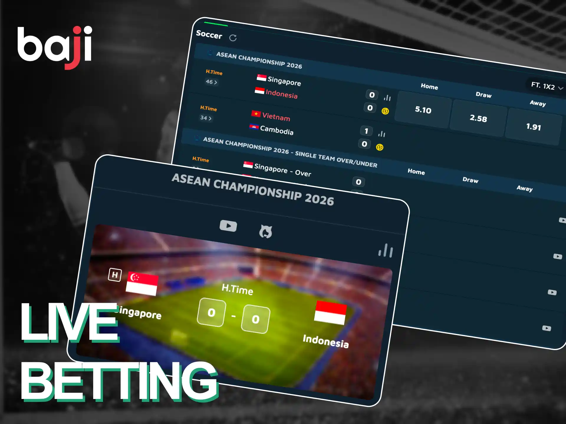 Experience the thrill of live betting with real-time odds and updates at Baji in Bangladesh.